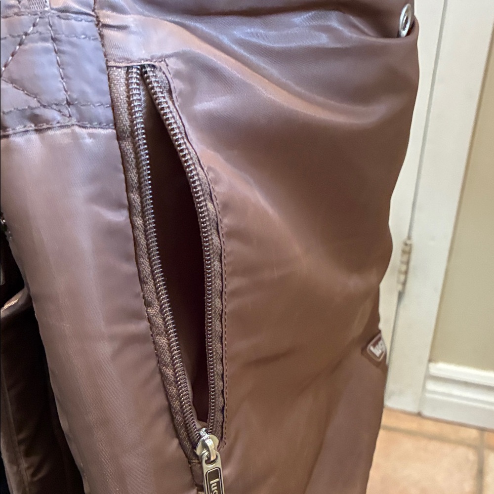Lug Brown Quilted Messenger Bag - Picture 9 of 9
